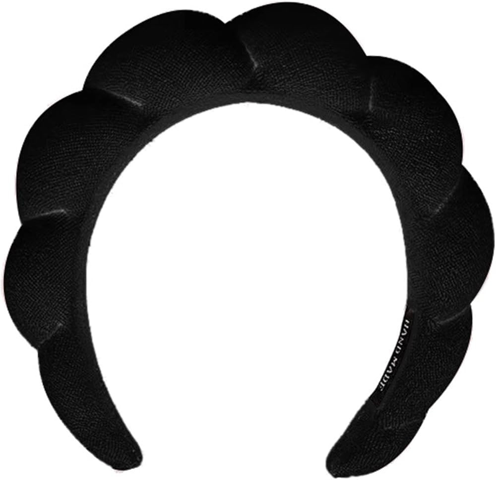 Women's Spa Headband, Headband for Washing Face, Makeup Removal, Shower, Skincare (Black, 1 Count... | Amazon (US)