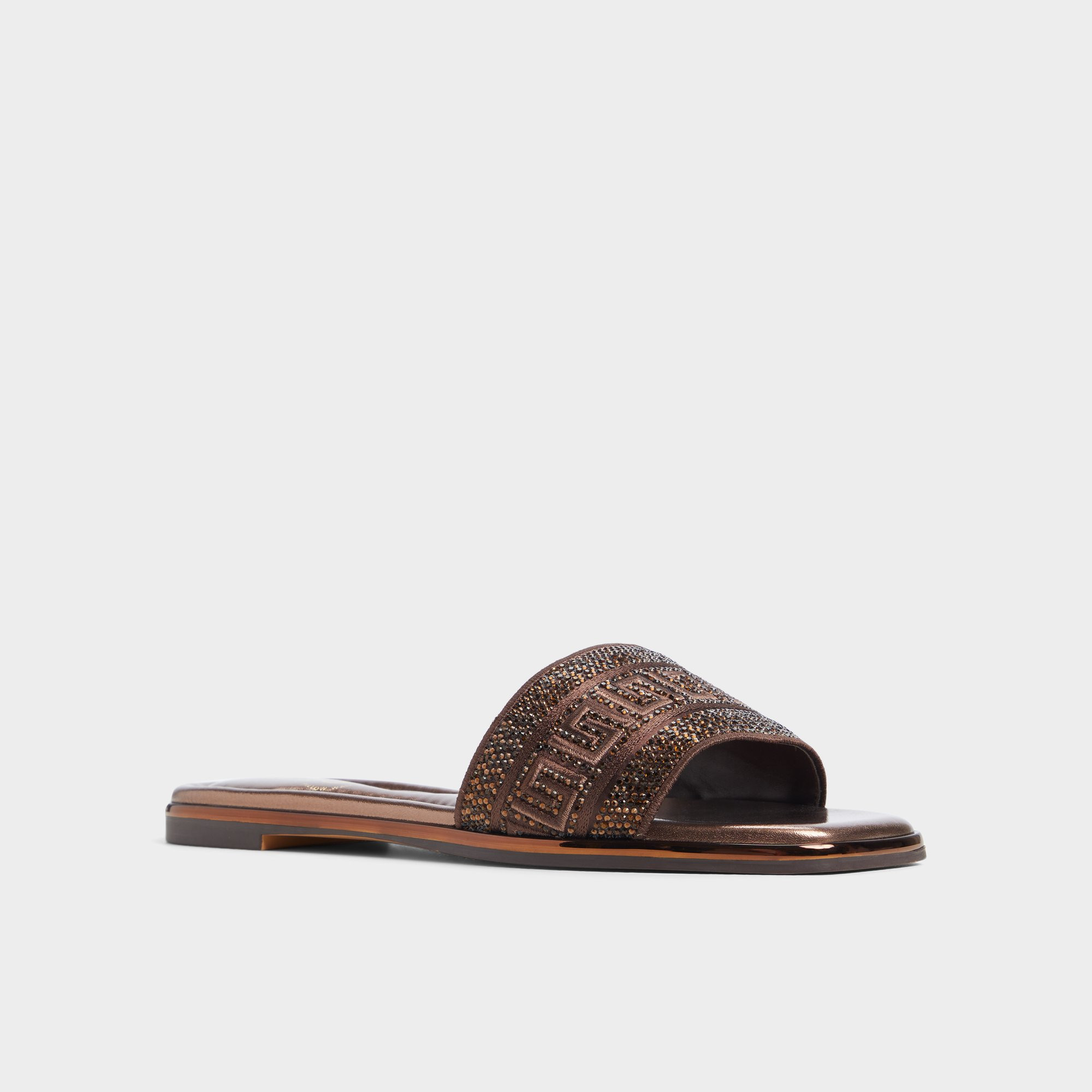 Oceania Dark Brown Women's Flat Sandals | ALDO US | Aldo Shoes (US)