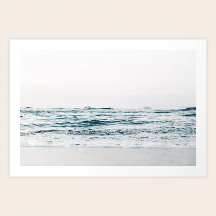 Ocean, waves Art Print | Society6