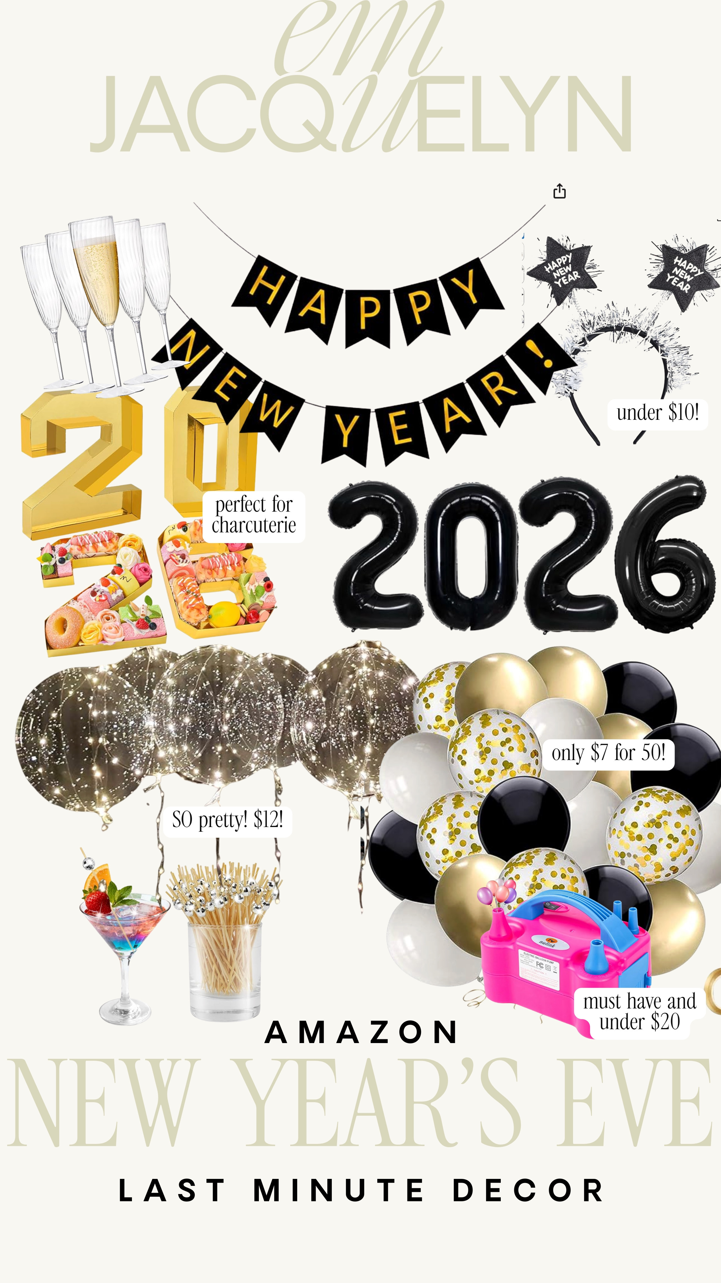Last minute New Years Eve party decor!

Amazon decor, Amazon New Years Eve, amazon home, last minute NYE decor 

 #LTKHoliday #LTKFindsUnder50 #LTKFindsUnder100