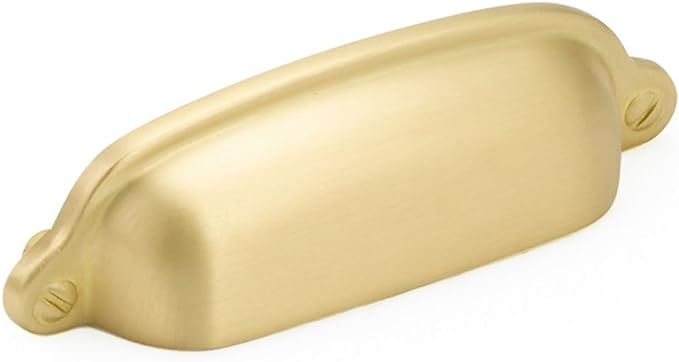 Schaub Country Collection 3 in. (76mm) Cup Pull, Satin Brass - 743-SB | Amazon (US)