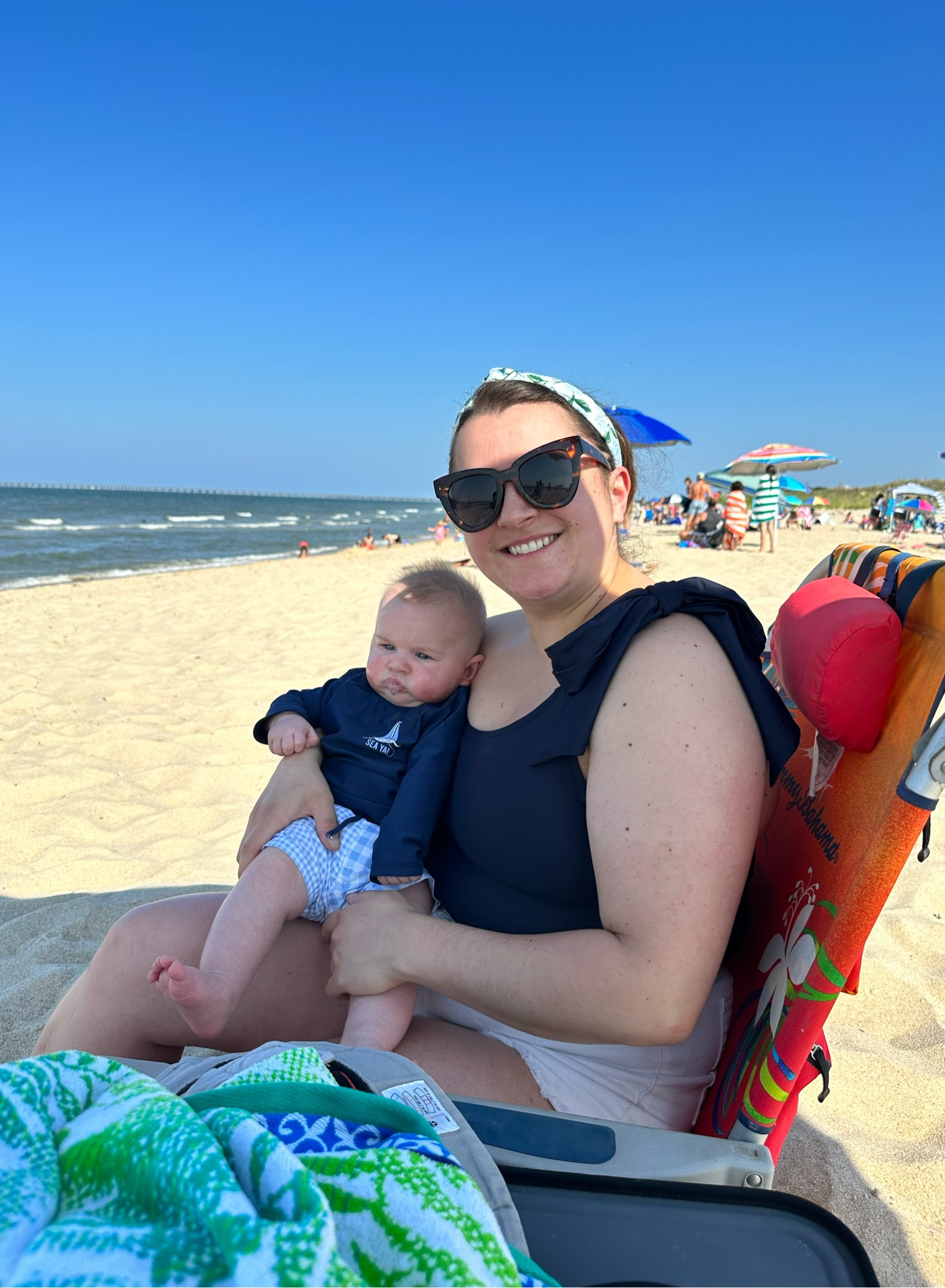 Baby swimsuit gingham light blue preppy jcrew swim rifle paper co hydrangea headband cat eye sunglasses Grandmillenial 

#LTKbaby #LTKfamily #LTKunder50