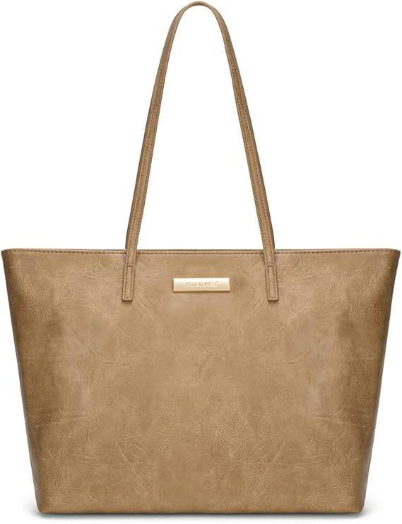 Montana West Medium Tote Bags for Women Shoulder Handbag with Zipper Lightweight Everyday Purse f... | Amazon (US)