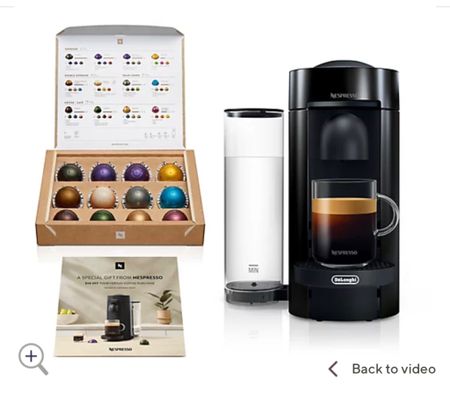 this is my exact Nespresso but ong this deal is insane! You get the machine (obviously) plus a sampler of pods PLUS a $50 voucher for pods!! the quality of Nespresso coffee is unreal. 

I originally switched from my keurig years ago because of the acidity in it like my stomach just couldn’t handle it. 

try code HOLIDAY to save some $ too! 

#LTKGiftGuide #LTKHoliday #LTKsalealert