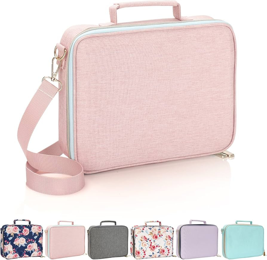 Bible Cover for Women, Bible Case Carrying Bookcase Church Bag Bible Protective Bag with Handle a... | Amazon (US)
