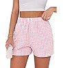 ANRABESS Boxer Shorts for Women Gingham Pajama 2026 Summer Casual Lounge Sleep Plaid Shorts Y2K B... | Amazon (US)