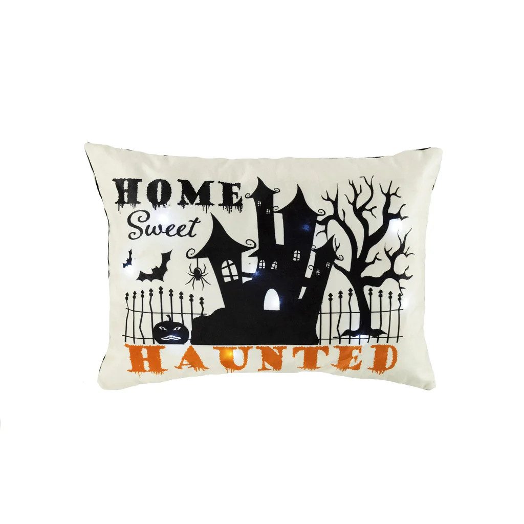 Sweet Haunted Home LED Decorative Pillow | Lush Decor