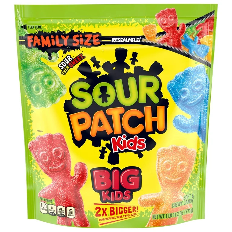 SOUR PATCH KIDS KIDS ASSORTED SOFT CANDY 1.7 LB | Walmart (US)