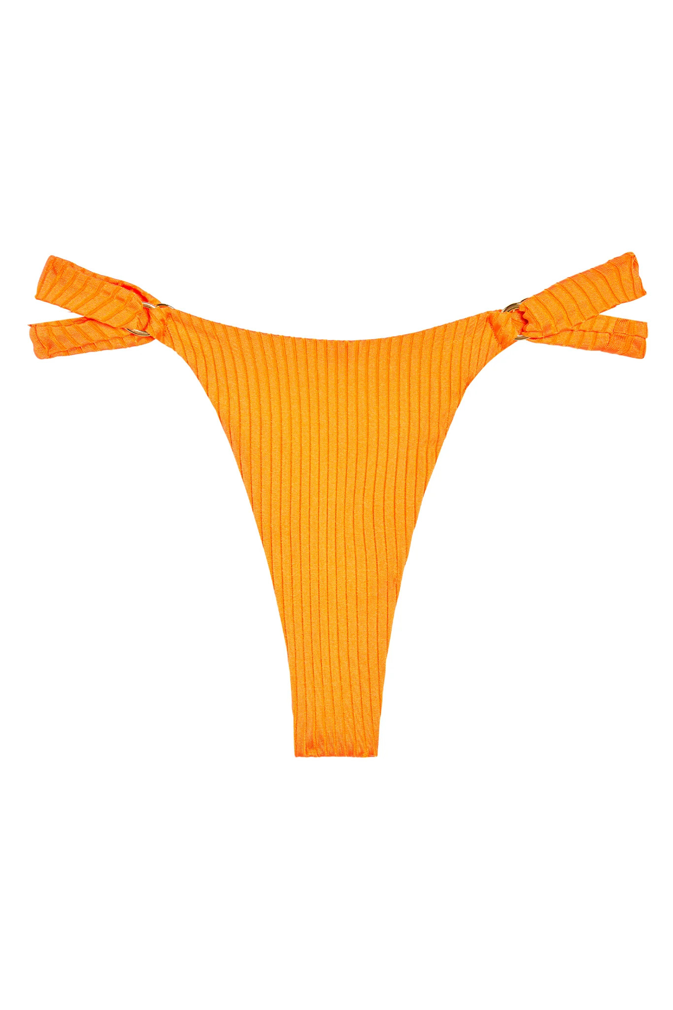 Morocco Bottom - Clementine Wide Rib | Monday Swimwear