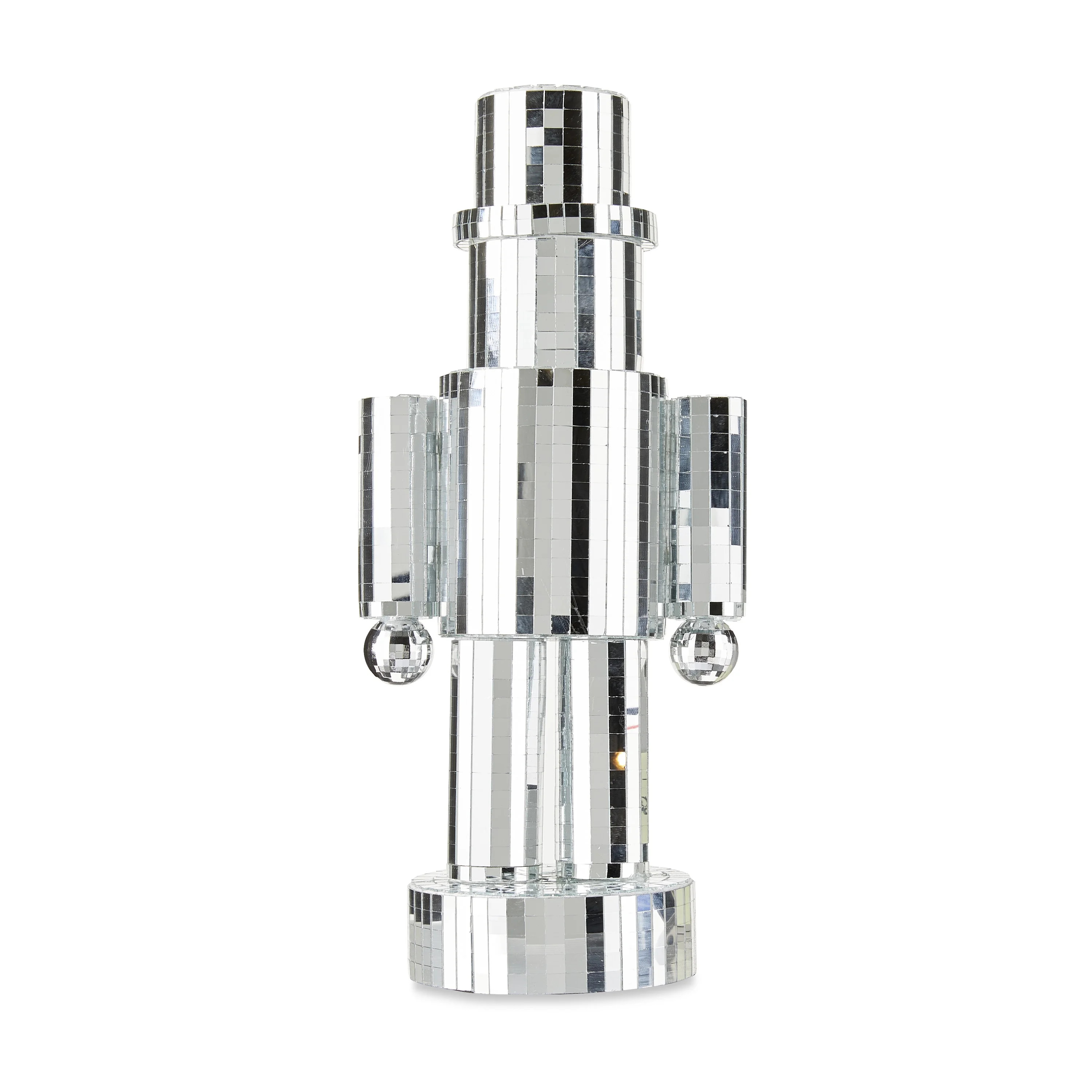 Silver Disco Nutracker, 14in x 6.5 in x 4.5 in, Holiday Time - Walmart.com | Walmart (US)