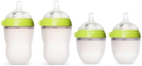 Amazon.com : Comotomo - Baby Bottles - Baby Feeding - Green - 4 Pack - Two 5 Ounce Bottles and Tw... | Amazon (US)
