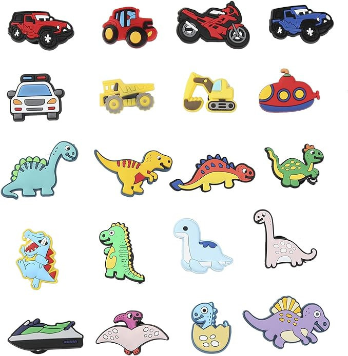 American Flag Shoe Charms for Croc, Dinosaur Shoe Charms for Boys, Car Croc Charms for Kids, Shoe... | Amazon (US)