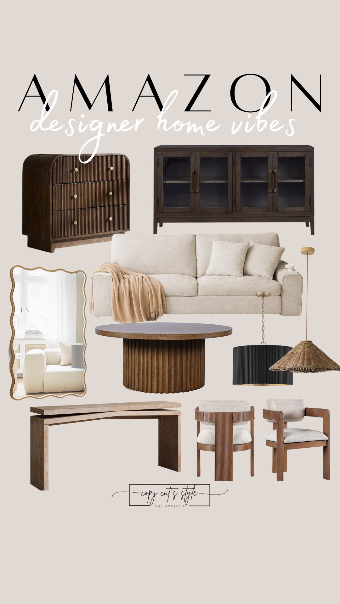 Amazon designer home vibes. Amazon home finds at affordable prices. Amazon console tables, mirrors, sofas, cabinets, night stands, tables, chairs, and more. 

#LTKHome #LTKSaleAlert