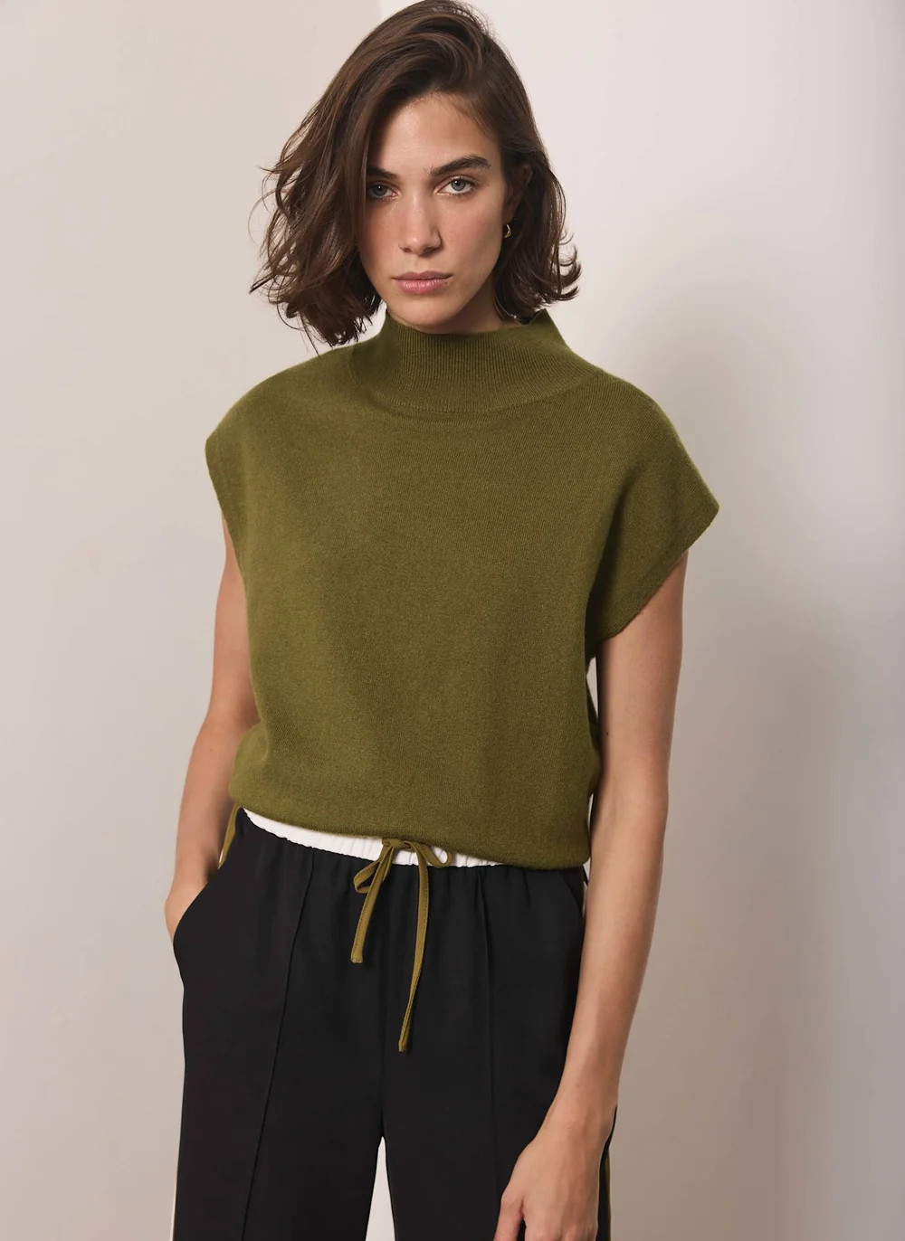 Burgundy Wool Blend Fine Knit Top | Mint Velvet