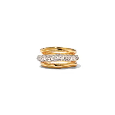 Alexis Bittar Solanales Crystal Orbiting Ring in Gold/Crystals at Nordstrom, Size 7 | Nordstrom