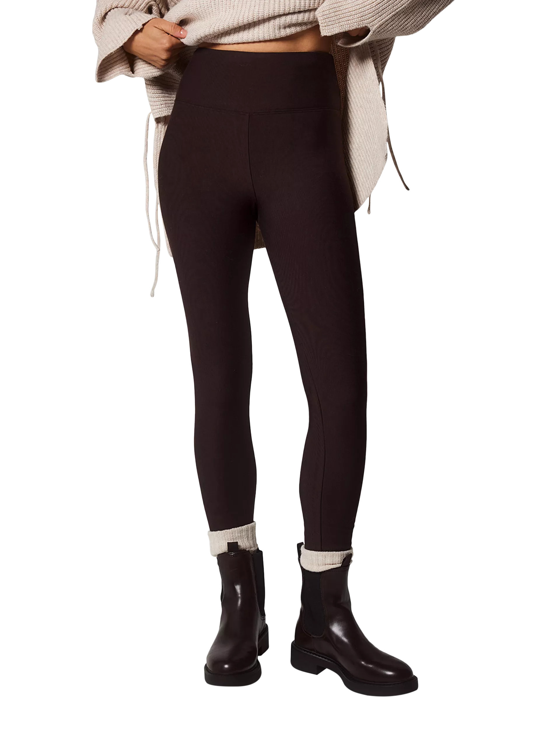 Lovall Winter High Rise Leggings, Espresso Brown | John Lewis (UK)