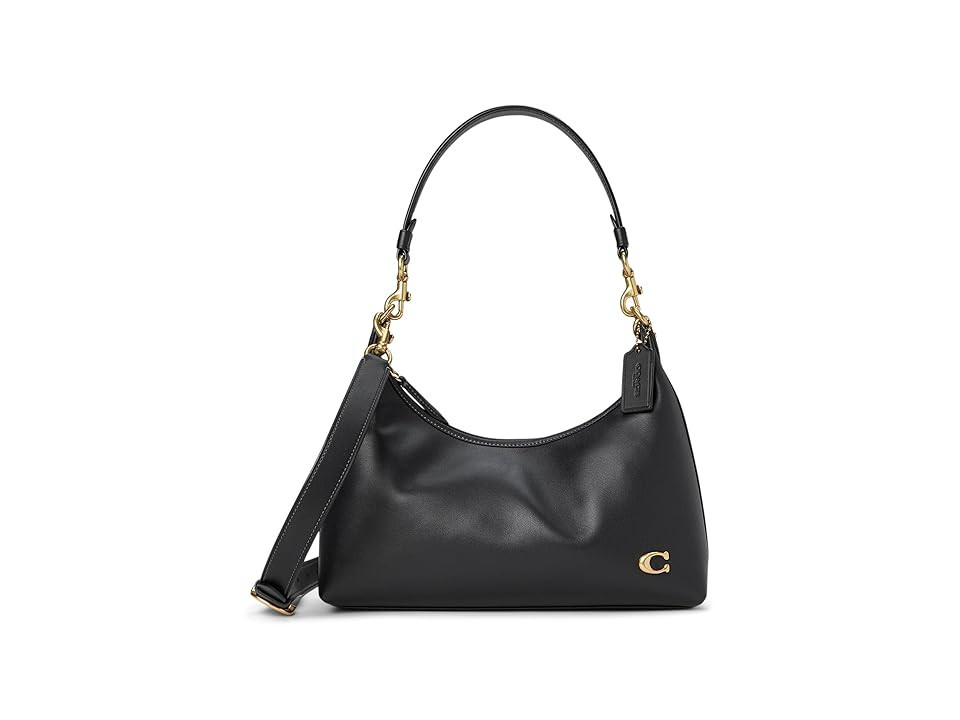 COACH Juliet Shoulder Bag Shoulder Women's Handbags Black, Cotton/Leather | Zappos