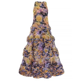 Luna Ruffle Maxi Dress - Violet Dahlia | ZIMMERMANN (US, CA, EU, MENA)