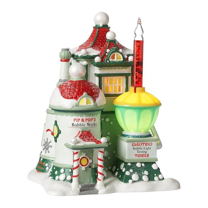 Department 56 North Pole Village Pip and Pop's Bubble Works Lit House, 6.89 inch | Amazon (US)
