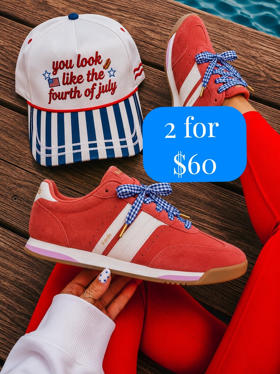 🇺🇸 You look like the 4th of July… and these shoes are only going to cost you about $30! 🇺🇸

Yep, you read that right. 🤯

All you have to do is add TWO pairs to your cart and the price drops down to around $30 a pair!

At that price, why stop at one? Grab a neutral pair and a fun pair. Grab one for now and one for fall. Grab one for you and one for your bestie. 😂

✨ Lightweight
✨ Everyday comfy
✨ Easy to style
✨ Perfect with shorts, denim, athletic skirts, and all your summer outfits

This is one of those deals where you don’t think about it—you just add to cart and check out.

🚨 Flash sale
🚨 Sizes won’t last
🚨 Don’t come back tonight expecting your size to still be there

Trust me, this is a GOOD one.

Comment SHOES and I’ll send you the link before this deal disappears! 👇🇺🇸

#LTKgrwm #LTKootd #LTKdayinmylife