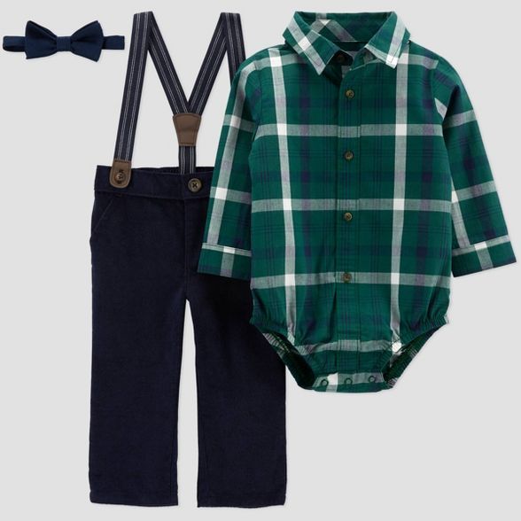 Baby Boys' Plaid Top & Bottom Set - Just One You® made by carter's Green | Target