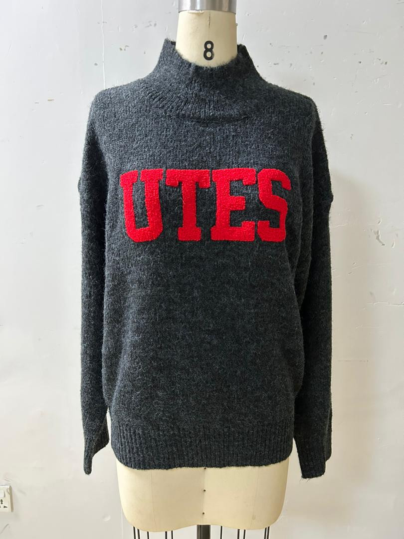 Utah Varsity Turtleneck Sweater | Gameday Social