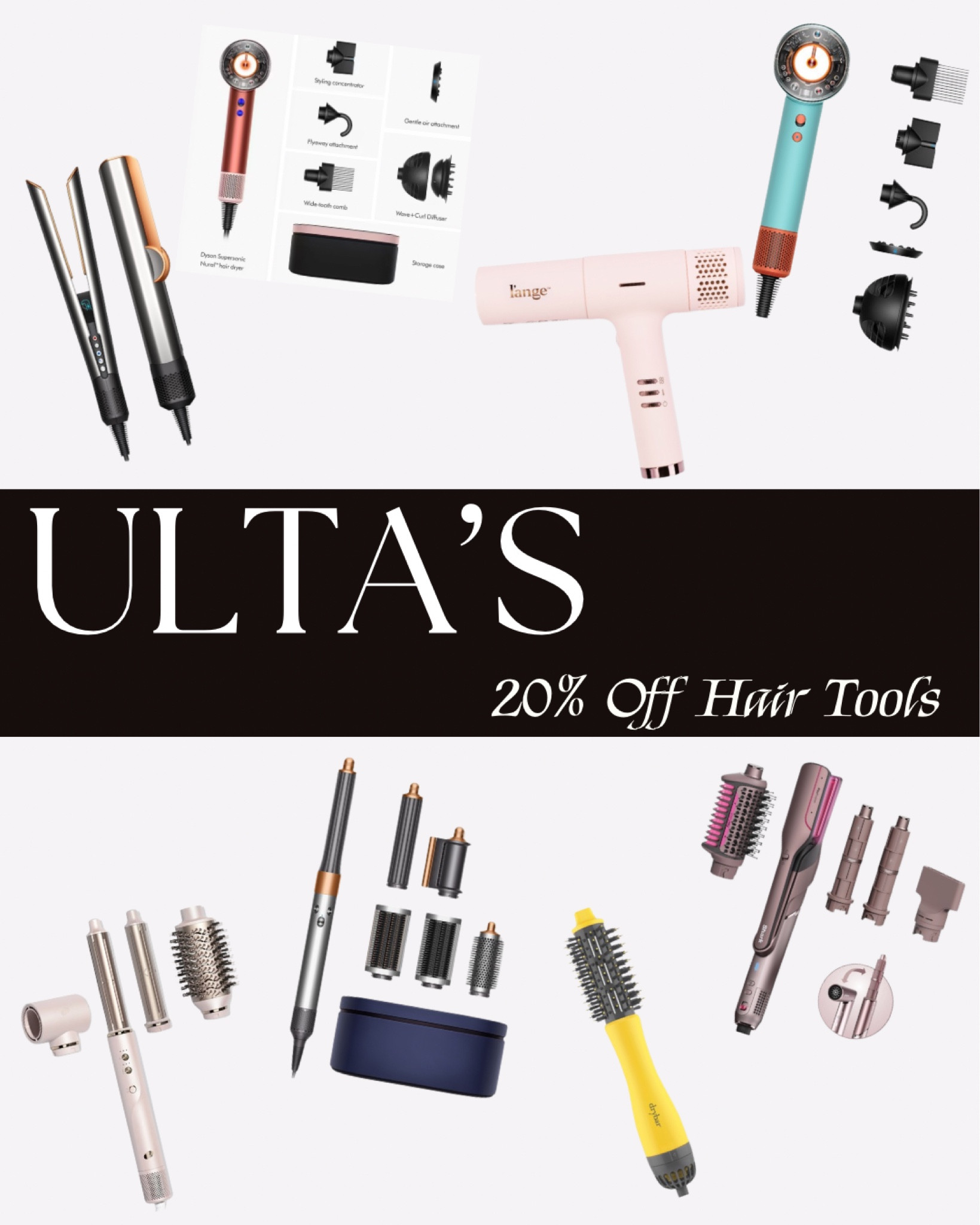 This is HUGE!!! Run don’t walk!! With code TOOLS20 you can get 20% off those big ticket hair tools you’ve been eyeing!

#LTKSaleAlert #LTKU #LTKBeauty