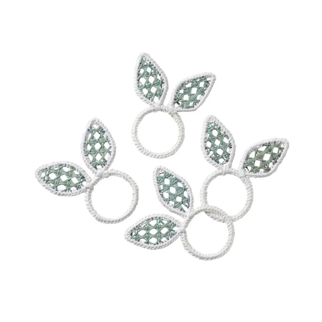 Woven Bunny Napkin Rings | Cailini Coastal
