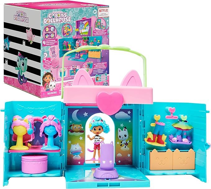 Gabby’s Dollhouse, Dress-Up Closet Portable Playset with a Gabby Doll, Surprise Toys and Photo ... | Amazon (US)