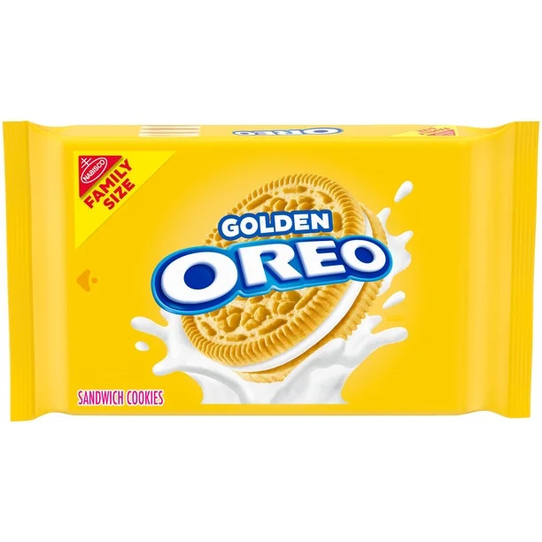 OREO Golden Sandwich Cookies, Family Size, 18.12 oz | Walmart (US)
