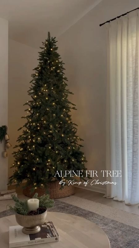 I loved the Alpine Fir from @kingofchristmas so much last year that I decided to use it again this year but went with a slim 9ft one. (gifted) Their tree selection is the best and I love that they offer a wide variety of styles and heights. Their prelit trees come with LED lights and a remote to easily change to different light settings. ✨

#LTKHoliday #LTKSeasonal #LTKhome
