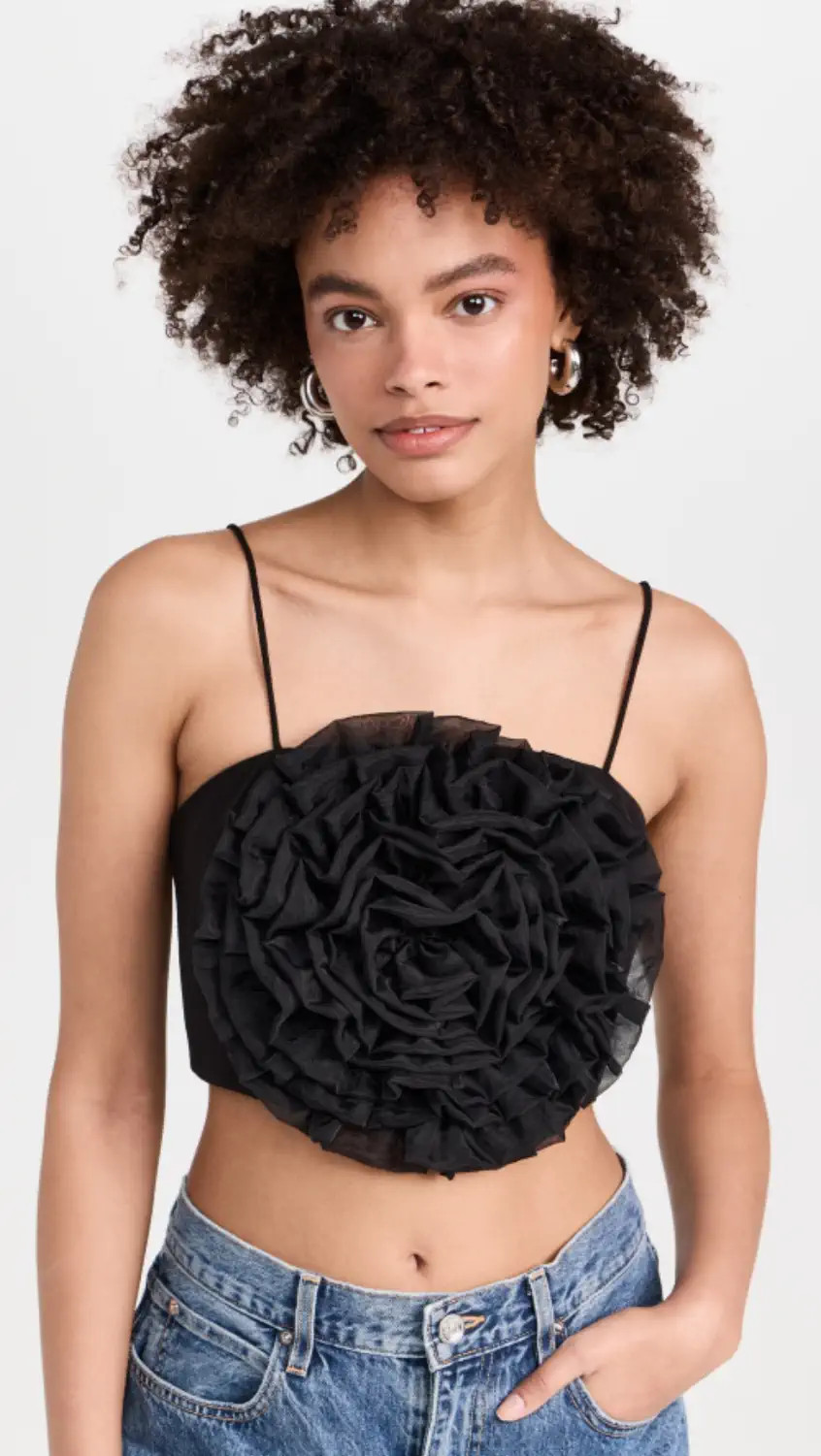 Organza Flower Top | Shopbop