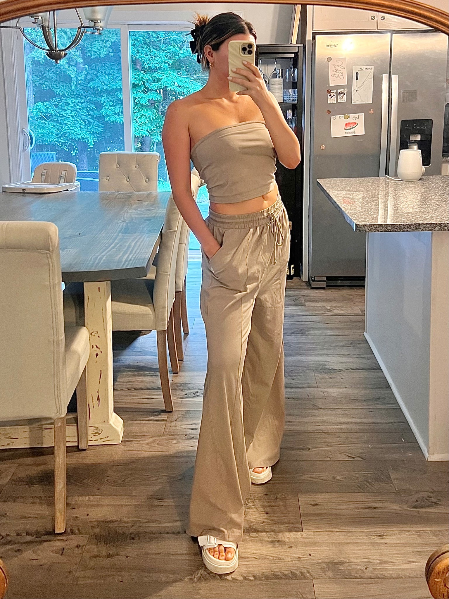 Free People set! So comfy!  Multiple colors available and true to size with a little stretch, I’m wearing a medium! 

#LTKActive #LTKFindsUnder100 #LTKSeasonal