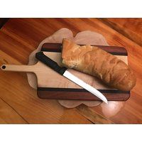 Wooden cutting board bread board handmade walnut maple cherry multiwood handcrafted | Etsy (US)