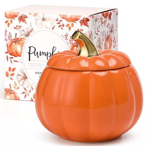 Pumpkin Shaped Candle,Pumpkin Spice Scented Candles,Fall Candle Gifts,8oz | Amazon (US)