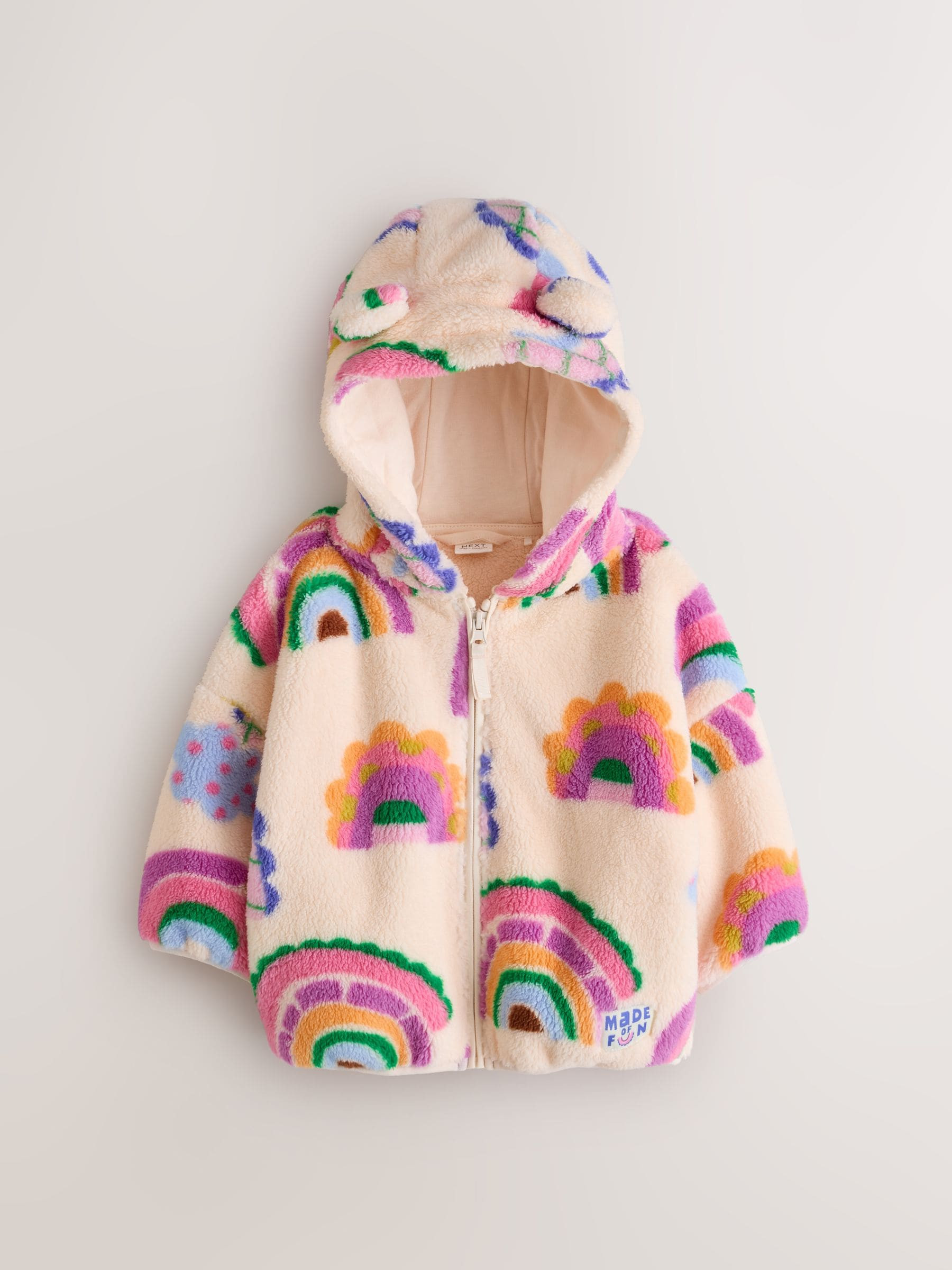 Next Rainbow Zip Through Fleece (3mths-7yrs) | Next US
