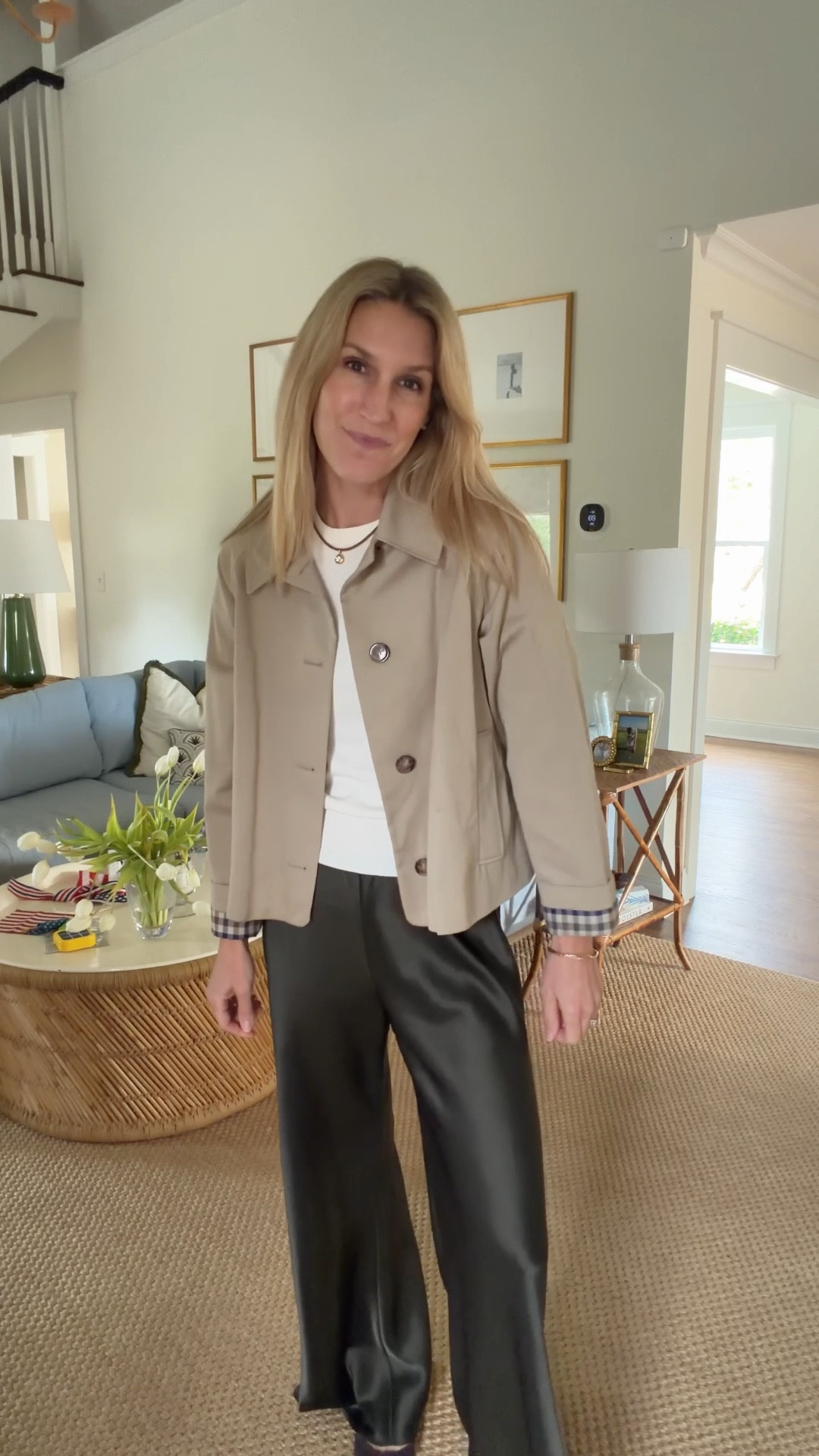 Wednesday workwear! Sweater : small, pants: small , trench

#LTKWorkwear