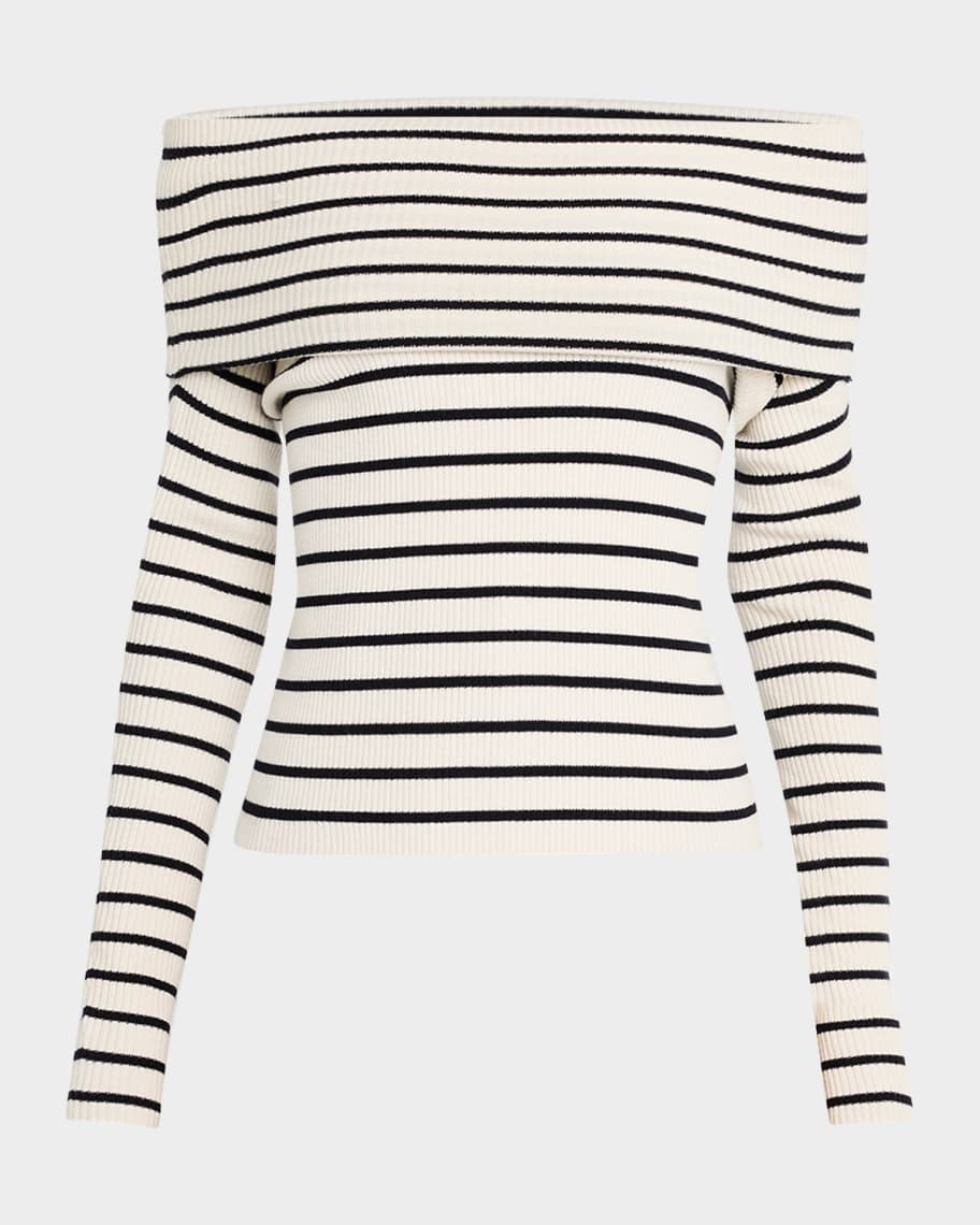 A.L.C. Evelyn Ribbed Off-Shoulder Top | Neiman Marcus