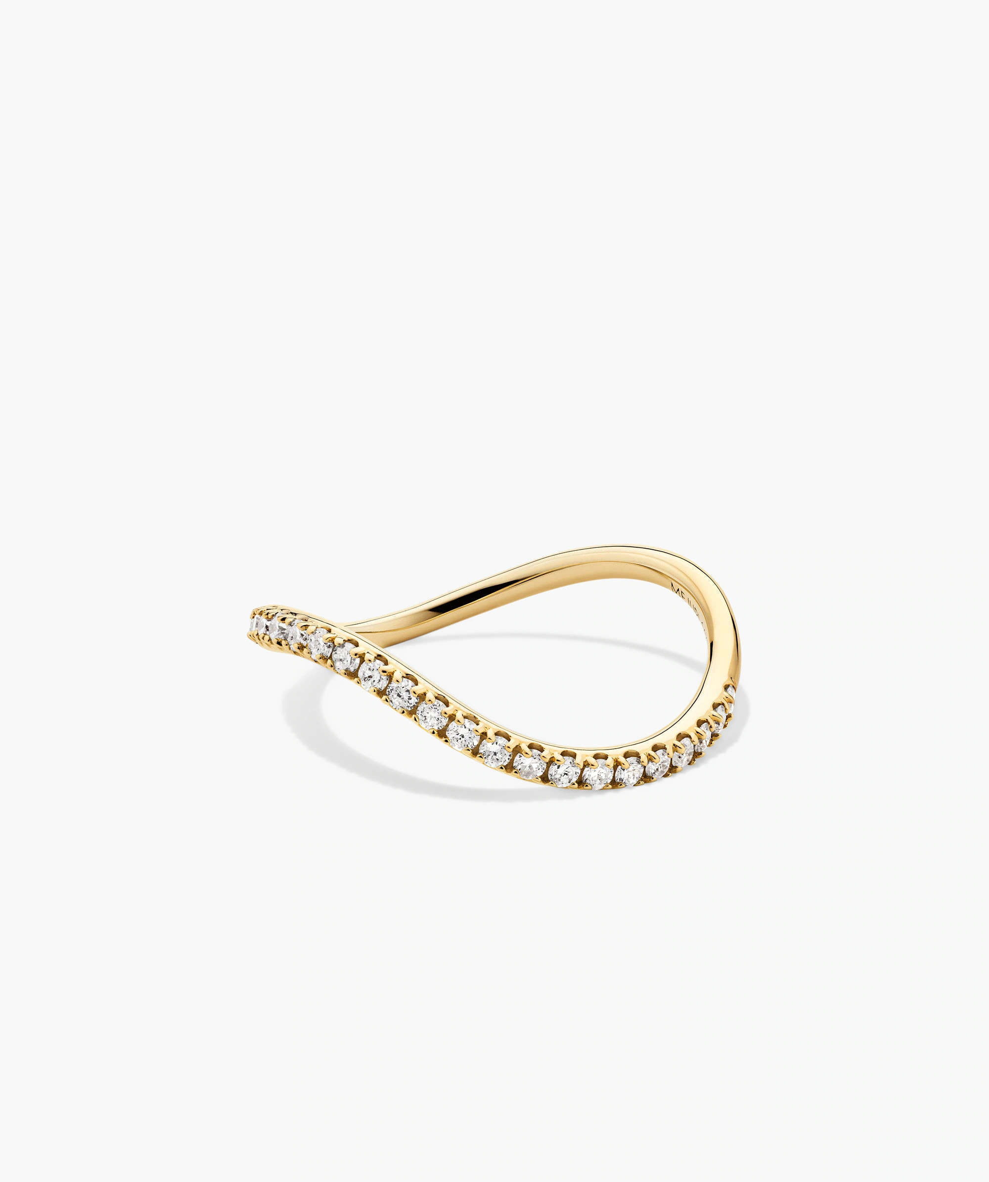 14k Gold Dôme Figure Pavé Diamond Ring - Jewelry | Mejuri | Mejuri Fine Crew