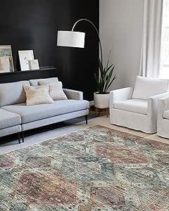 Loloi II Skye Collection SKY-06 APRICOT / MIST, Traditional 2'-0" x 5'-0" Accent Rug | Amazon (US)