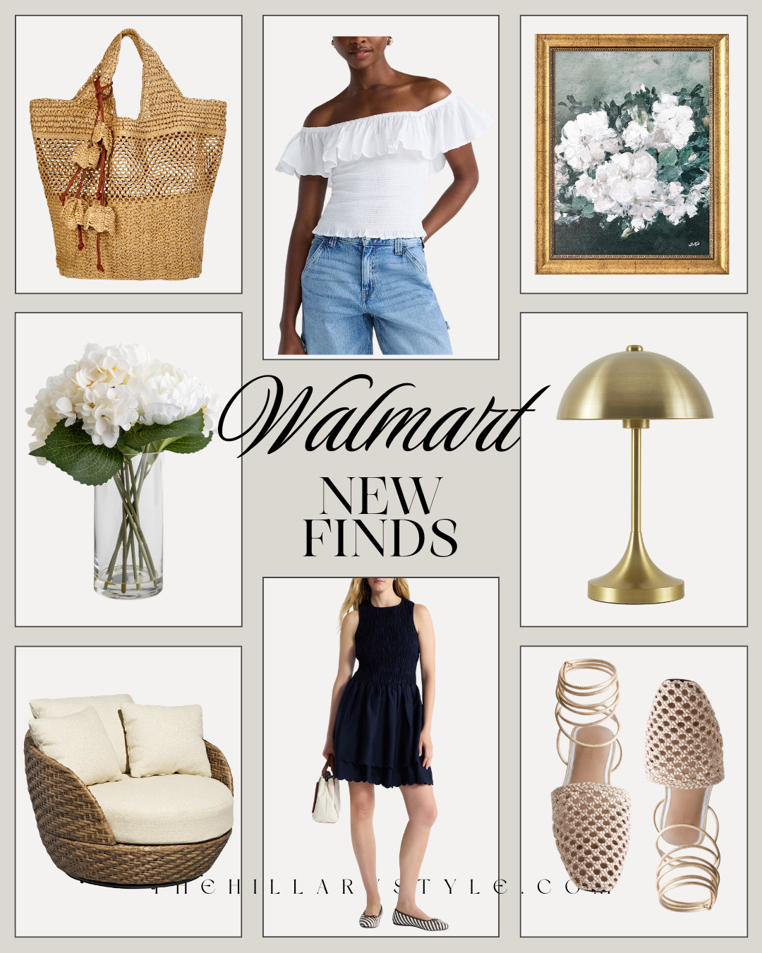 Elevated Walmart New Finds | Spring Style & Home Refresh
Transform your space and wardrobe with these stunning new arrivals from Walmart! 🌿✨ This collection perfectly captures the Modern Organic aesthetic with nature-inspired textures like woven rattan and seagrass. From smocked midi dresses and chic off-the-shoulder tops to minimalist home decor like gold mushroom lamps and vintage-inspired floral art, these budget-friendly finds look incredibly high-end. Whether you’re planning a patio refresh with coastal-chic furniture or updating your spring wardrobe with affordable fashion, these pieces are the ultimate quiet luxury must-haves for 2026. 

 #TheHillaryStyle #WalmartFinds #WalmartHome #WalmartFashion #Spring2026 #ModernOrganic #QuietLuxury #HomeRefresh #AffordableStyle #MinimalistDecor #LTKhome #LTKunder50 #PinterestStyle #CoastalChic 

#LTKootd #LTKSeasonal #LTKHome