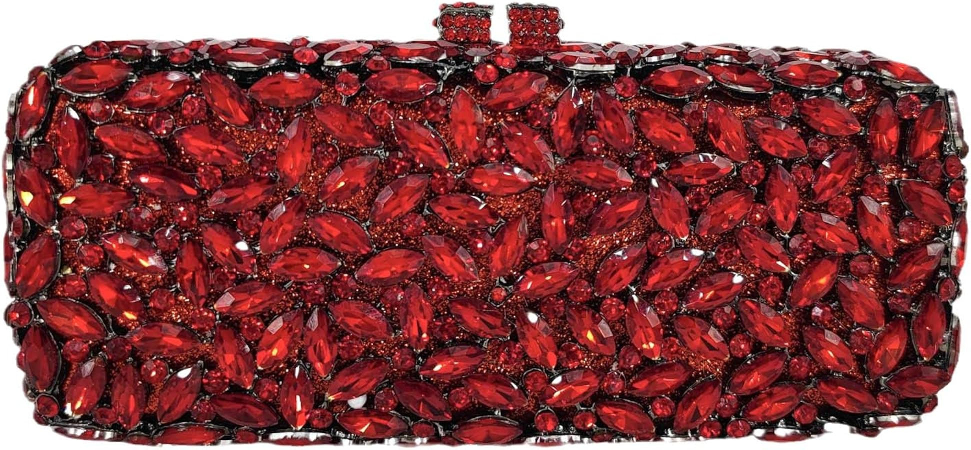 Bling Crystal Clutch Purses for Women Box Minaudiere Handbags Wedding Bag | Amazon (US)