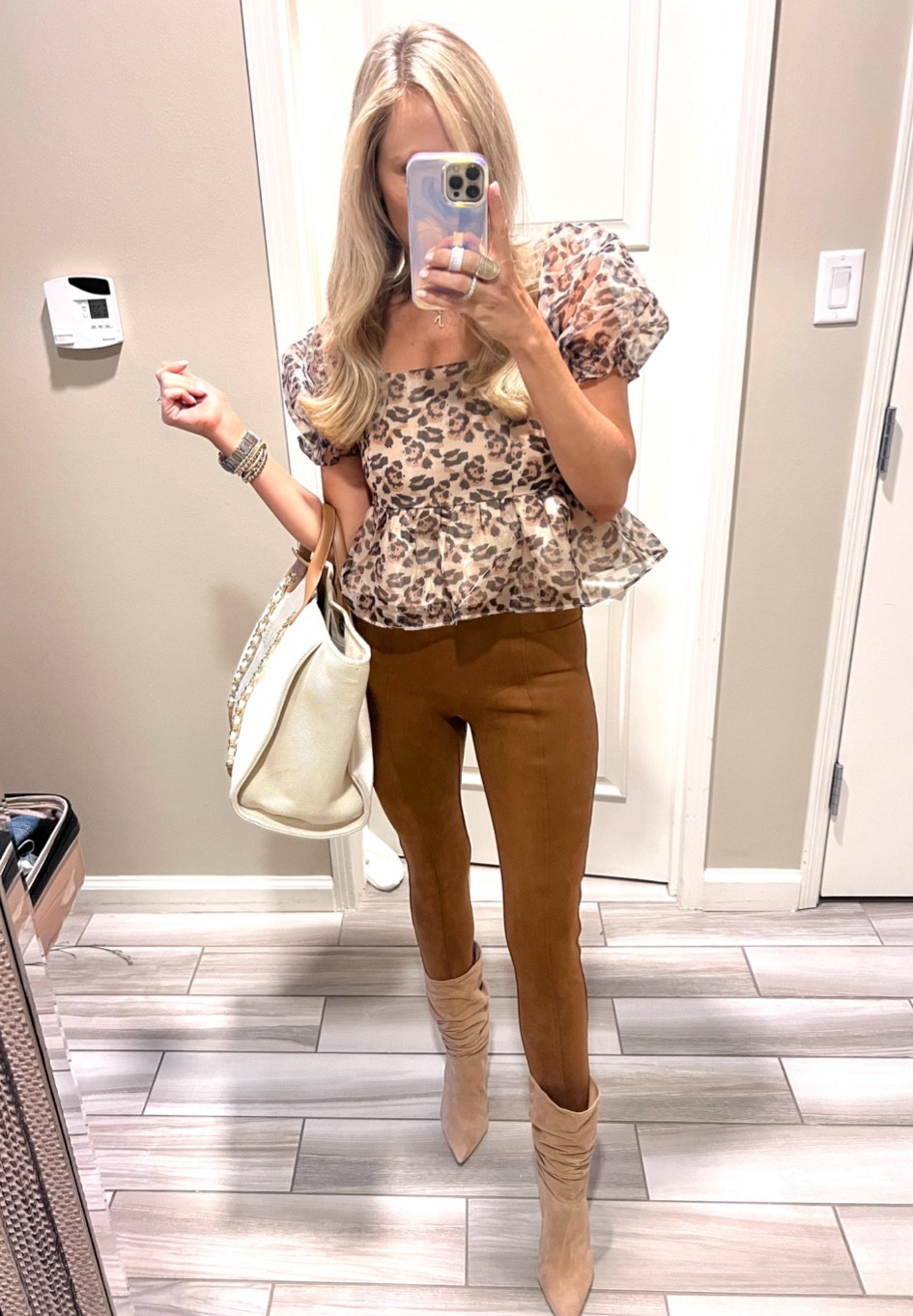 My Spanx leggings in here are on sale, wearing a size medium run a little bit small they are fully lined and super stretchy and comfortable! Boots currently on sale as well

#LTKCyberweek #LTKHoliday #LTKGiftGuide