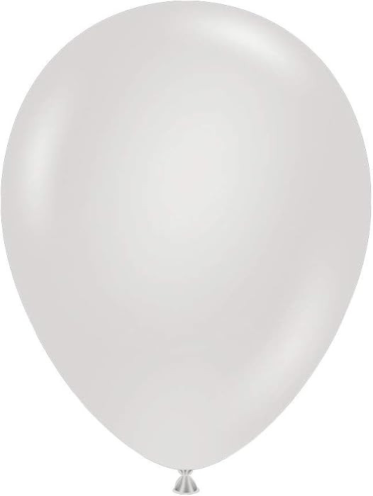 Tuf-Tex 10068 Fog Latex Party Balloons, 11", Fog, Pack of 100 | Amazon (US)
