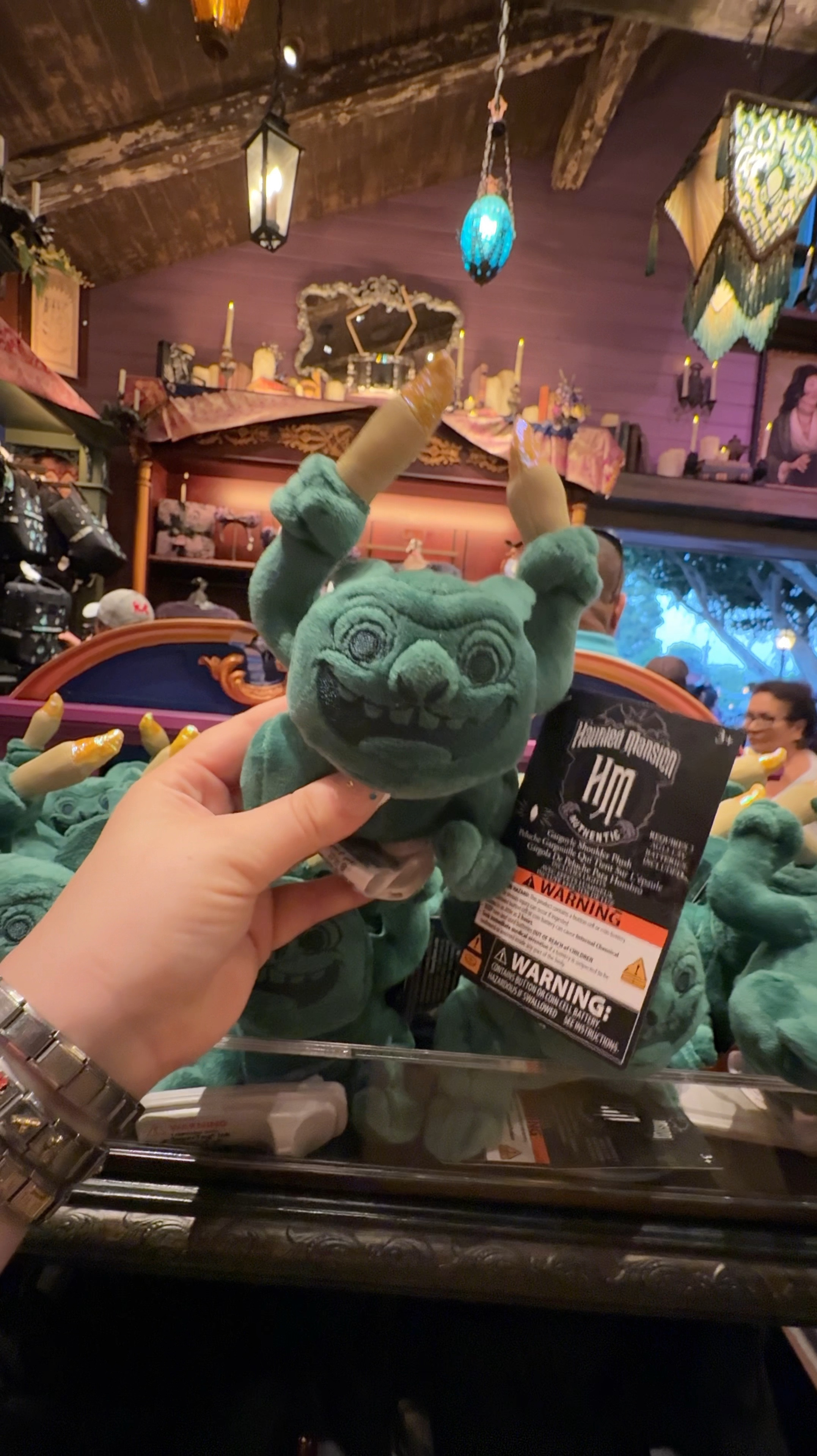 Gargoyle haunted mansion shoulder, plush it also lights up