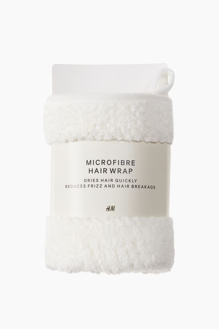 Microfiber Hair Towel - White - Ladies | H&M US | H&M (US + CA)