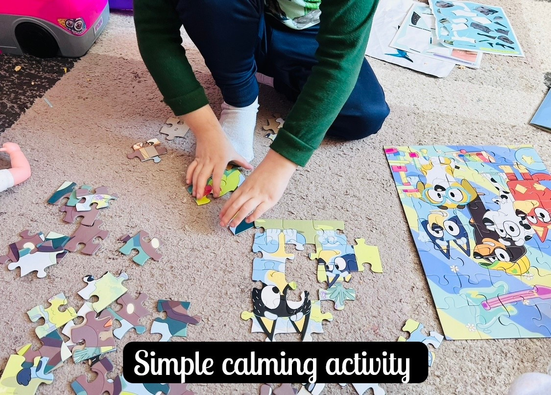 Puzzles are hit or miss as a calming activity for us. If we’re more focused and less distracted, puzzles are so good for some regulation and fine motor skills. 

#autismmom #sensorytoys #bluey #kidspuzzles

#LTKGiftGuide #LTKKids #LTKmomlife