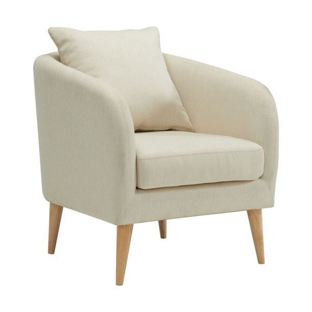 Picket House Zoe Accent Chair with Wooden Legs in Natural | Walmart (US)