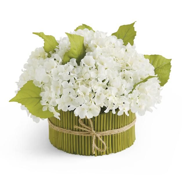 White Hydrangea Arrangement | Grandin Road | Grandin Road