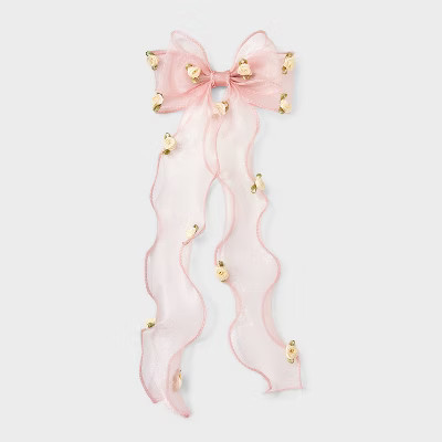 Rosette Sheer Ribbon Hair Bow - Wild Fable™ Pink | Target